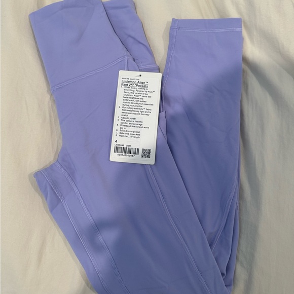 NWT lululemon align hr pant 25 pockets lavender - Picture 6 of 8